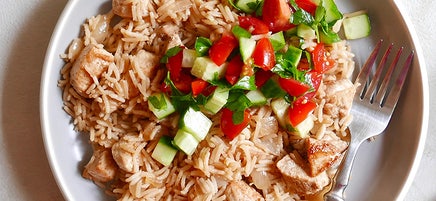 One-pot coriander chicken and rice