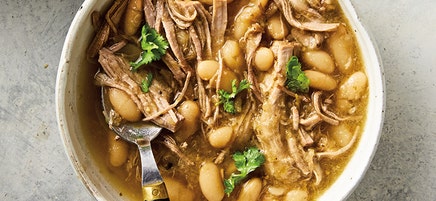Slow cooker green pork chili