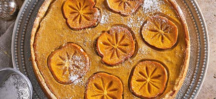 Quiche de kakis aux marrons