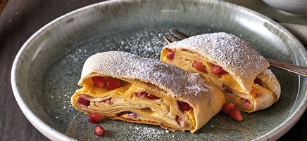 Strudel au Skyr et à la grenade