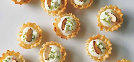 Two-bite key lime tarts