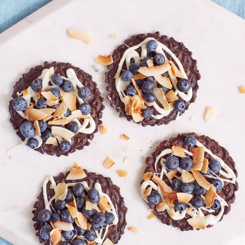 Photo of White Chocolate-Blueberry Pizzelle Tart by WW