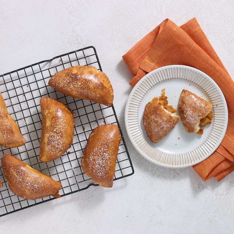 Photo of Spiced maple-pumpkin hand pies with cinnamon drizzle by Chef Eric Greenspan by WW