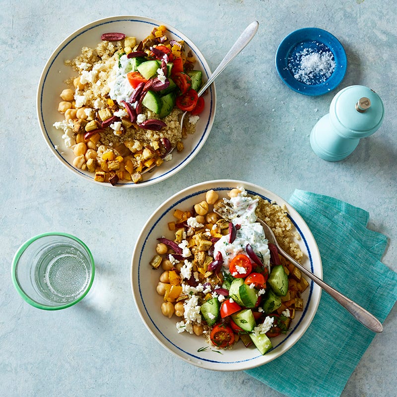 ViktVäktarna - Quinoabowl med rostad aubergine