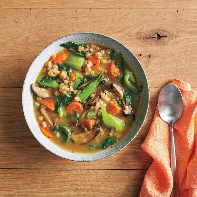 Photo de Soupe à l’orge, aux champignons et au miso rouge par WW