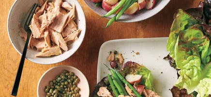 Salad Nicoise wraps