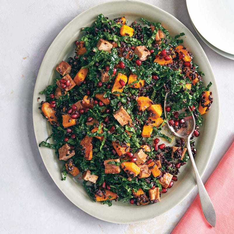 Photo de Salade de riz noir au tofu et à la courge par WW