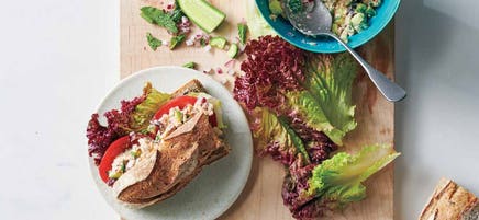 Salmon, Cucumber & Mint Sandwiches