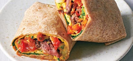Burritos au bœuf et aux œufs