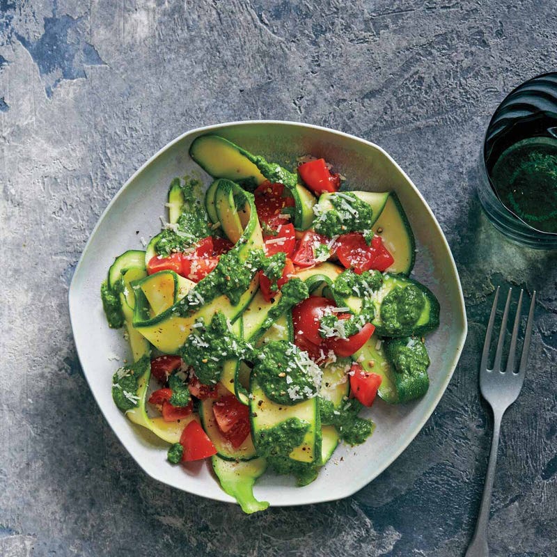 Photo de Rubans de courgettes et pesto aux herbes par WW