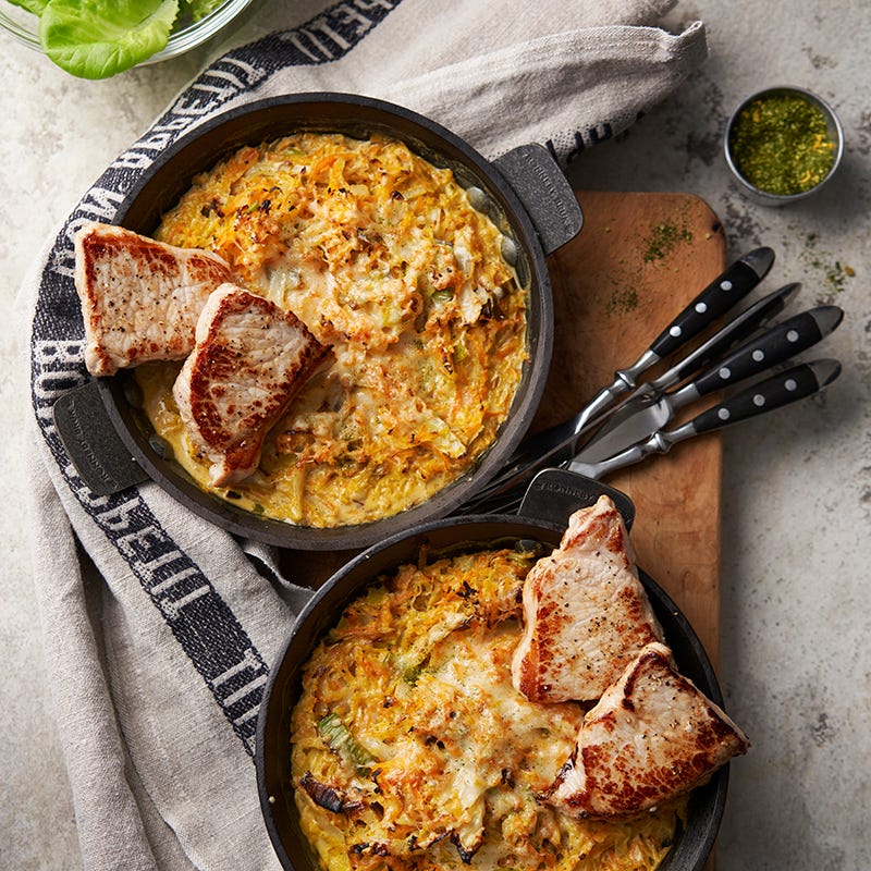 ViktVäktarna - Kål- och morotsgratäng med fläskytterfilé