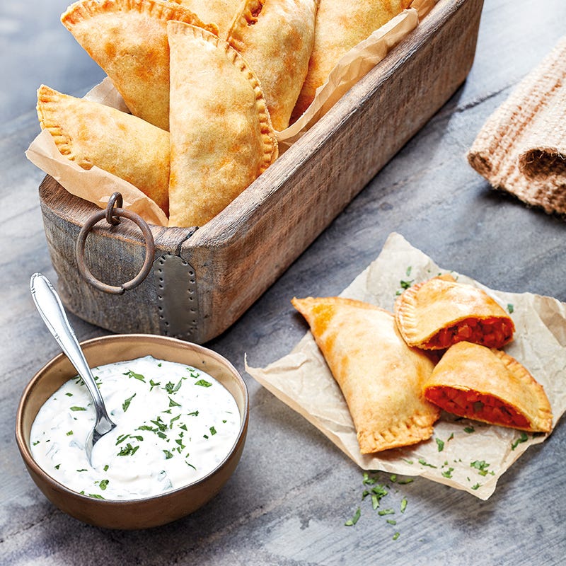 Empanadas mit Süßkartoffelfüllung