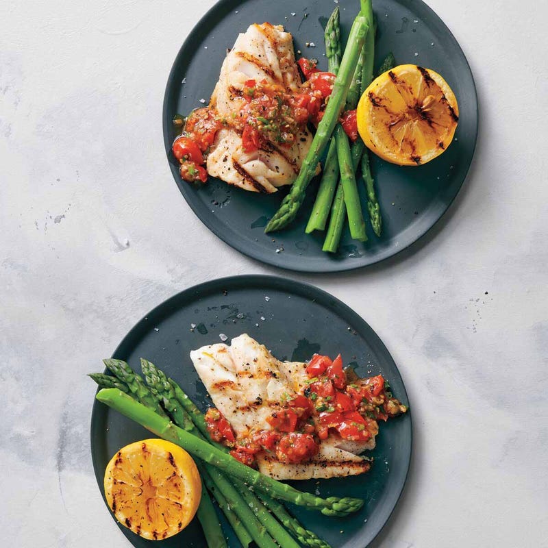Photo of Grilled sea bass with tomato vinaigrette by WW