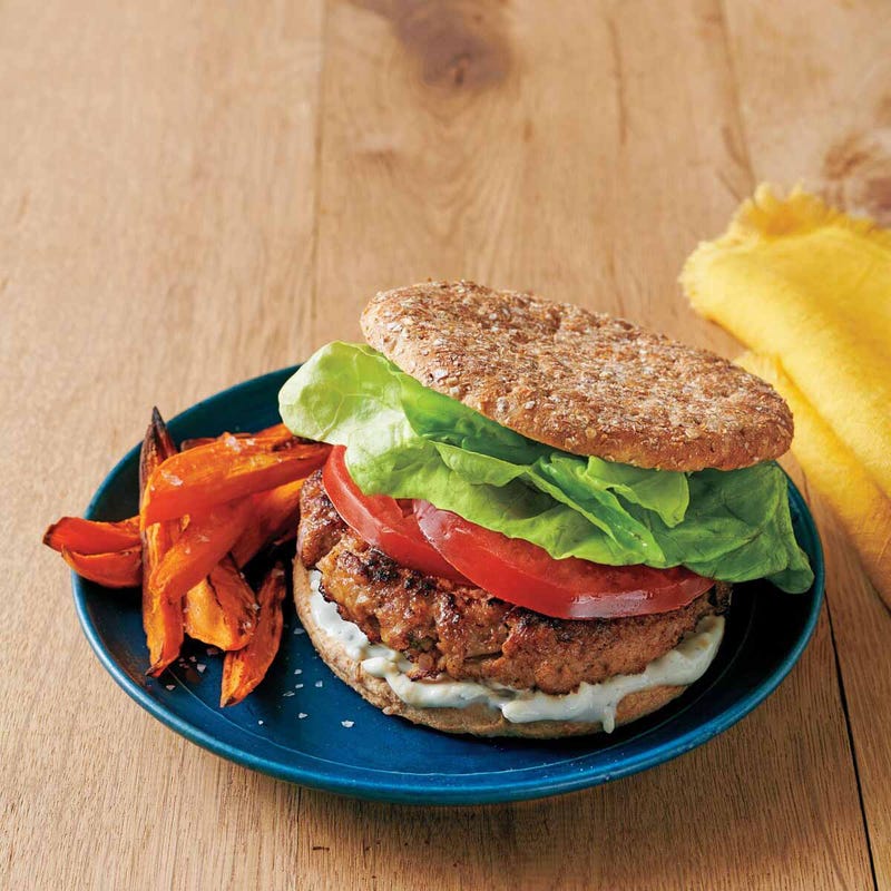 Photo de Burgers de poulet à la sauge et au fromage bleu par WW