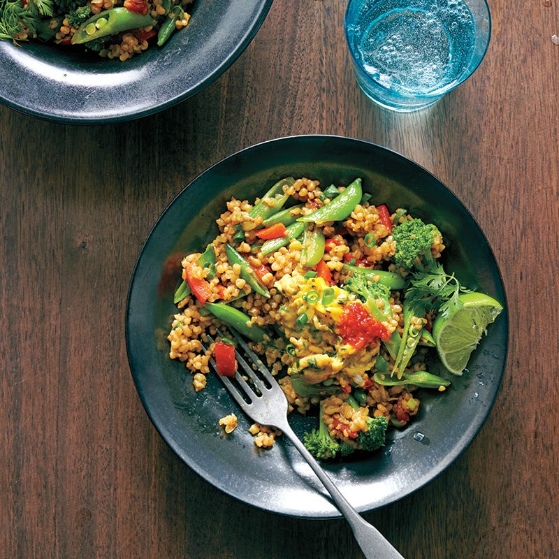 ViktVäktarna - Freekeh- och grönsakswok