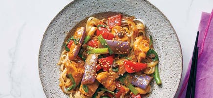 Chicken with Silky Eggplant in Black Bean Sauce