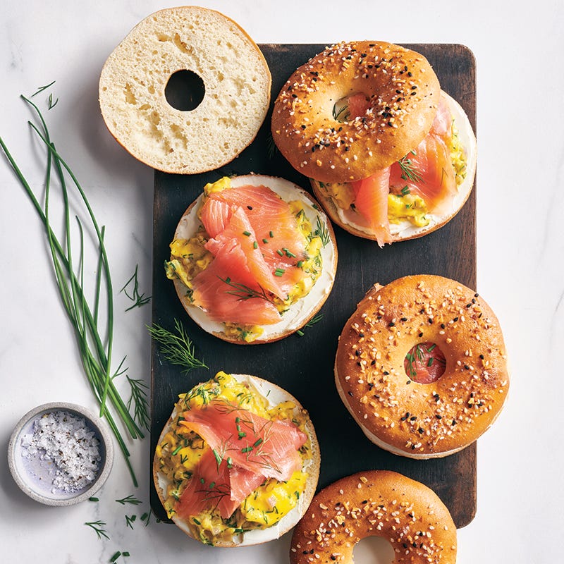 ViktVäktarna - Bagels med äggröra och lax