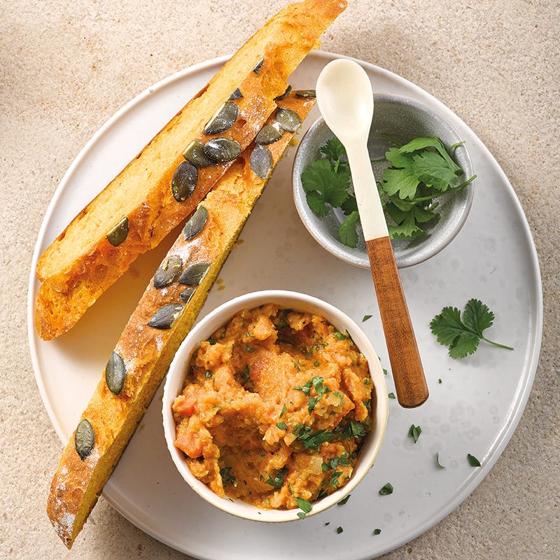 Rote-Linsen-Aufstrich mit Karotte