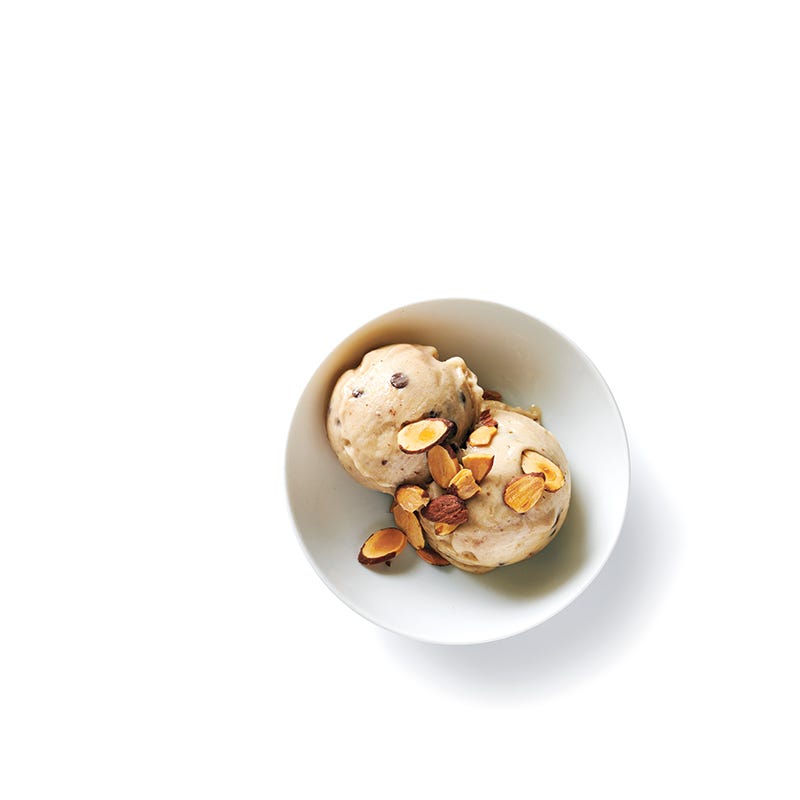Foto van Nicecream met chocolade en amandel door WW