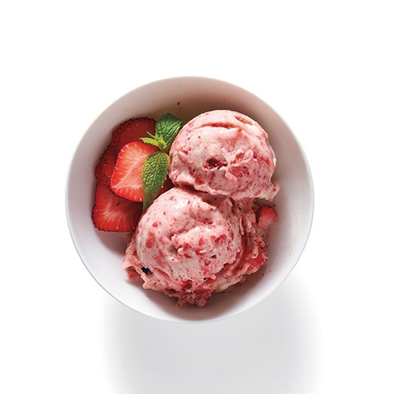 Foto van Nicecream met aardbeien door WW