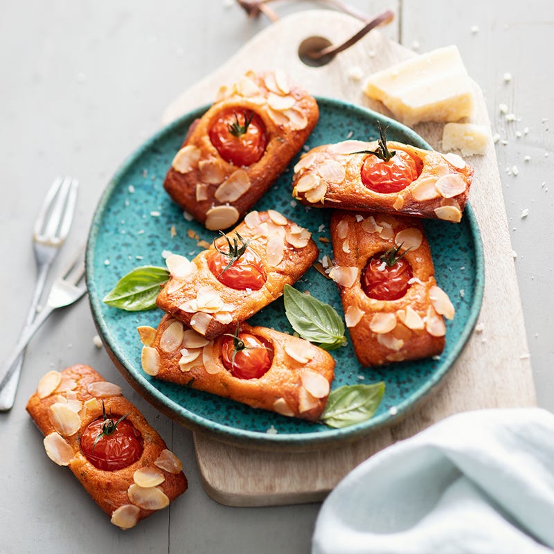 Financiers aux tomates cerises