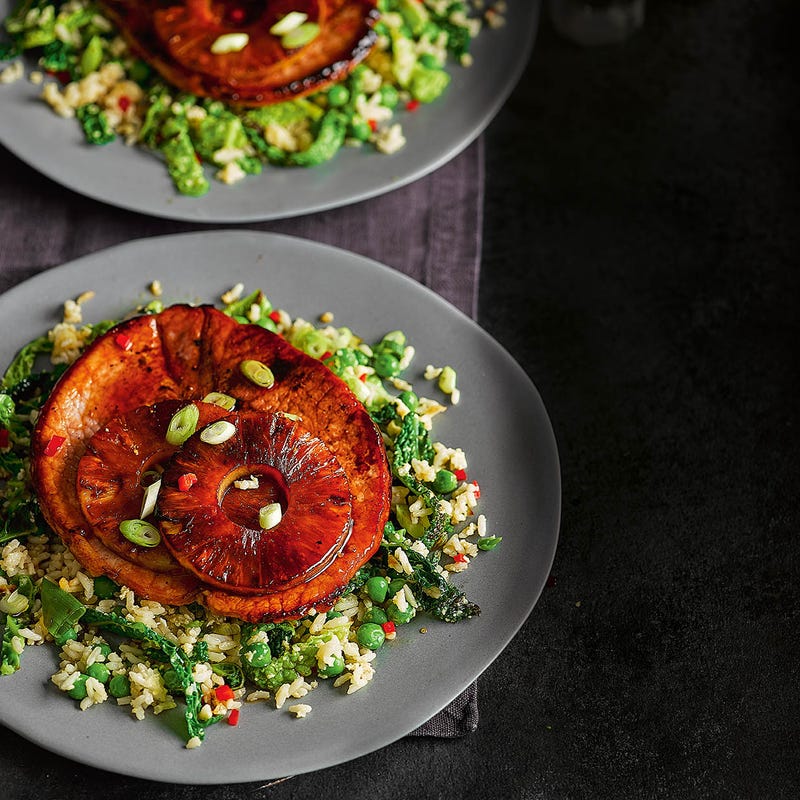 Photo of Glazed gammon with pineapple & egg-fried rice by WW