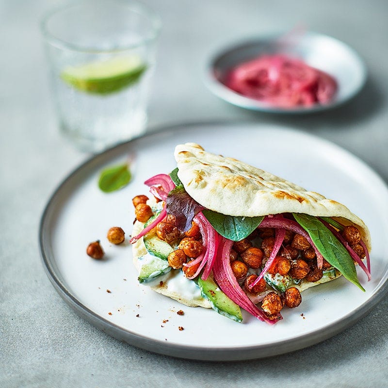 Roasted chickpea gyros