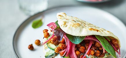 Roasted chickpea gyros
