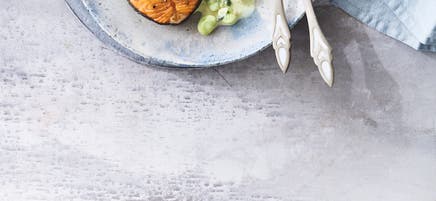Saumon, fèves et pommes de terre