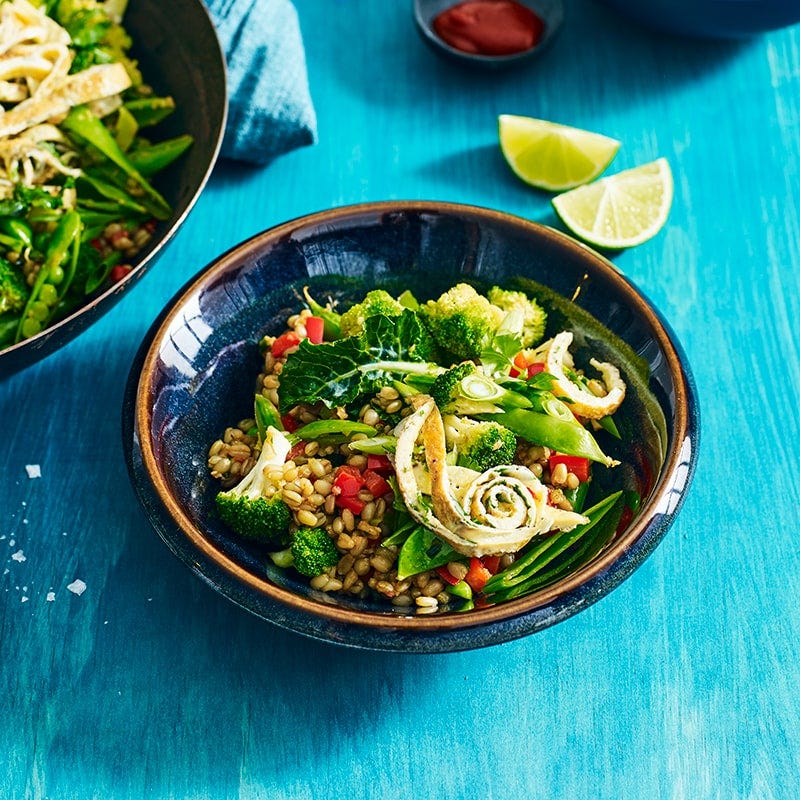 Freekeh fried 'rice'