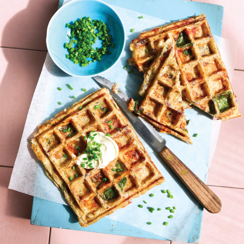 homemade potato waffle