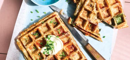 Anna's homemade potato waffle