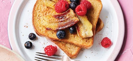 Anna's cinnamon French toast with caramelised banana