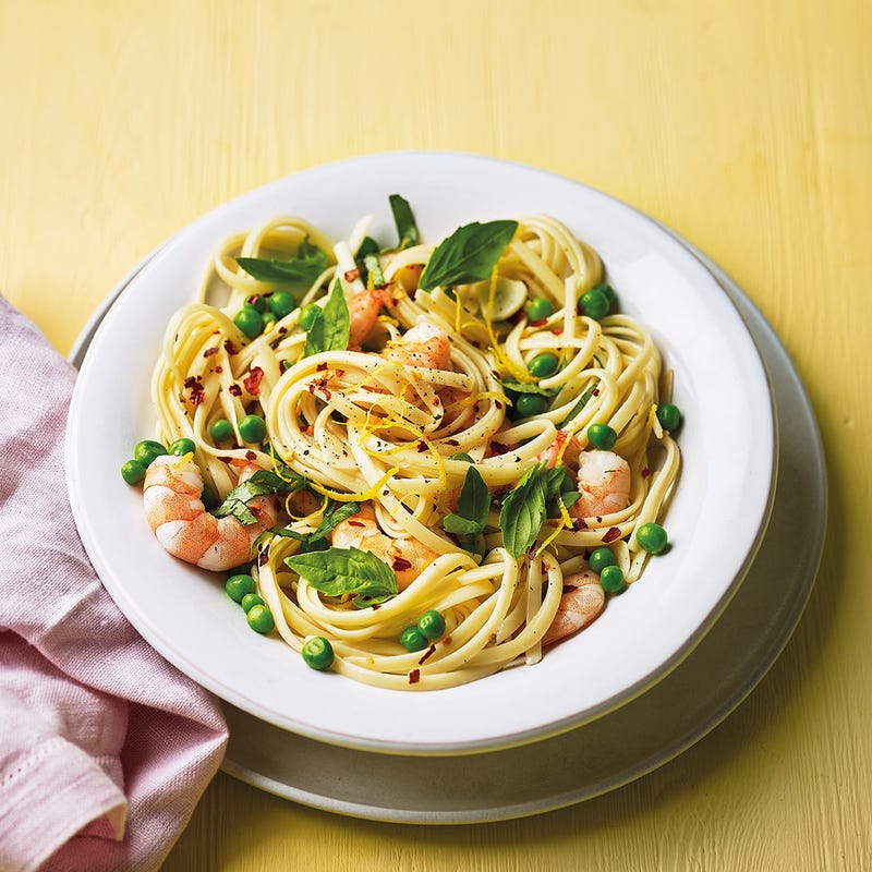 Photo of Pea, prawn & chilli linguine by WW