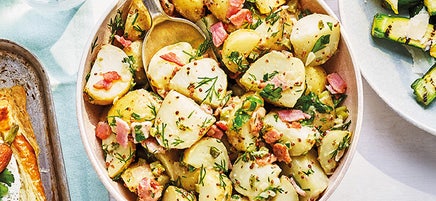 Herby potato & bacon salad