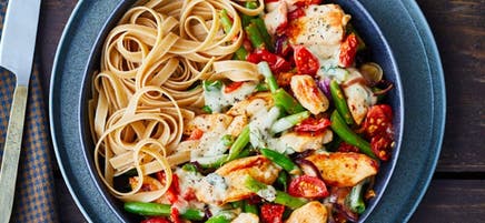 Émincé de poulet et tagliatelles