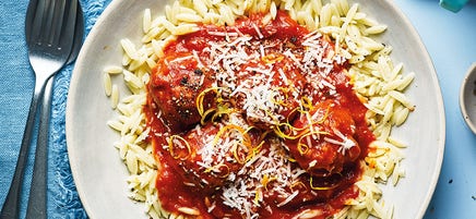 Pork & ricotta meatballs