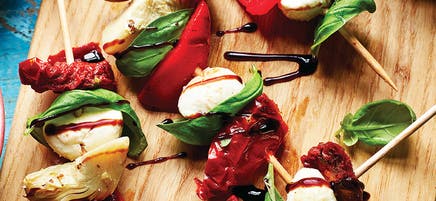 Antipasti skewers