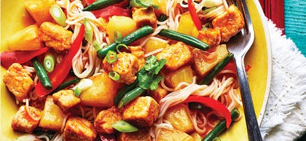 Sweet & sour noodle stir-fry