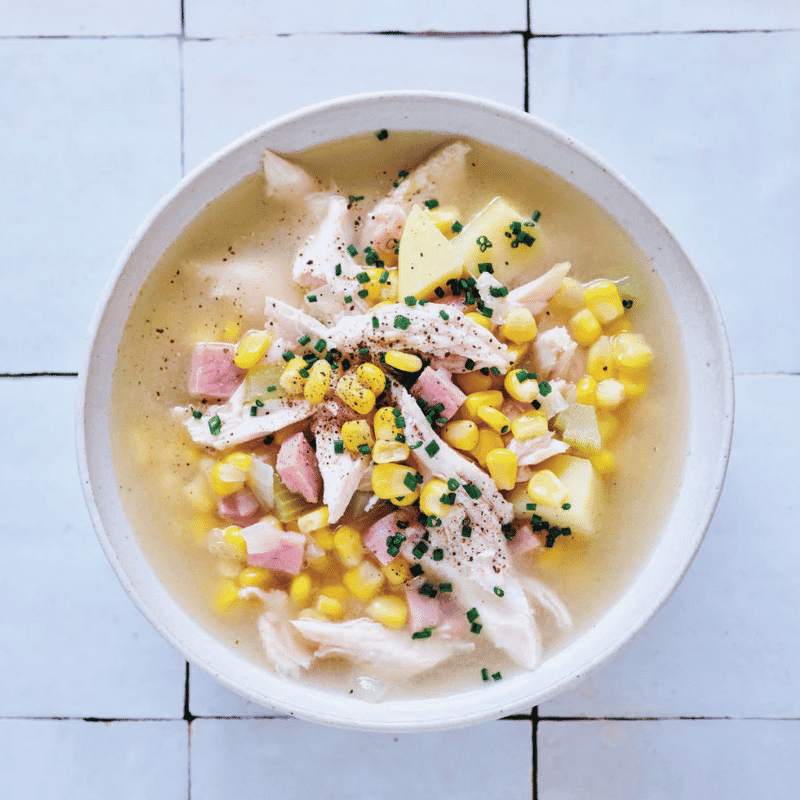 Photo of Anna's slow-cooker chicken, bacon and sweetcorn soup by WW
