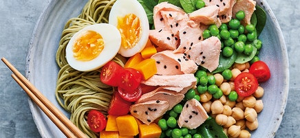 Anna's salmon Buddha bowl