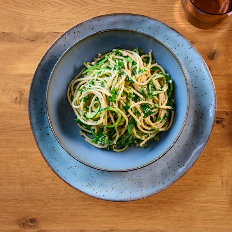 Pasta mit Bohnenpesto