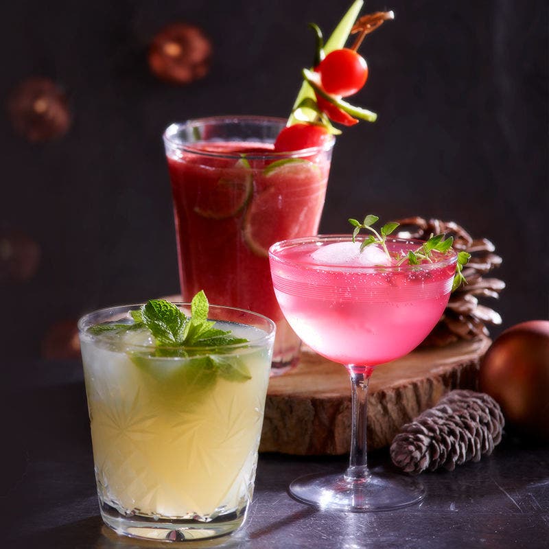 Cranberry gin and tonic