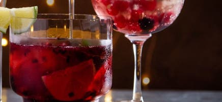 Prosecco berry cocktail