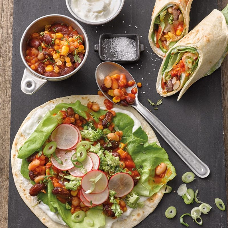 Foto van Vegetarische wraps met bonen door WW