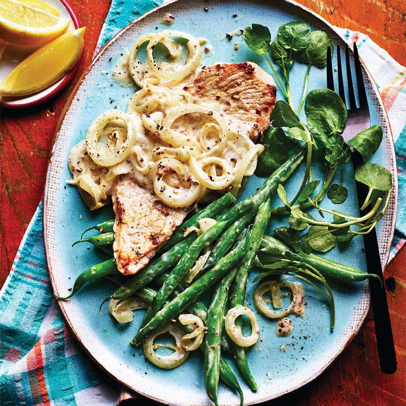 Photo of Pork escalope with a creamy mustard sauce by WW