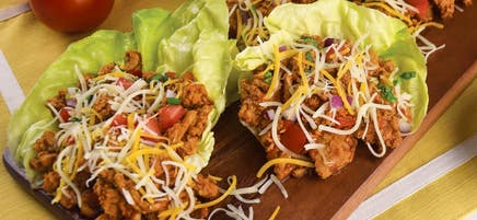 Tacos à la dinde dans des roulés de laitue