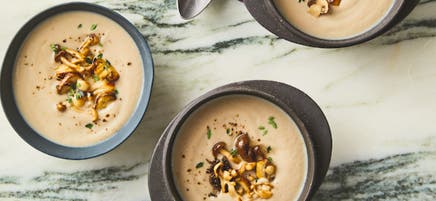 Creamy mushroom soup