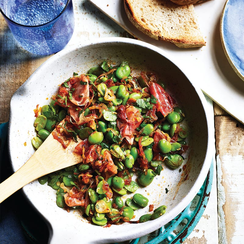 Photo of Broad beans with Serrano ham by WW