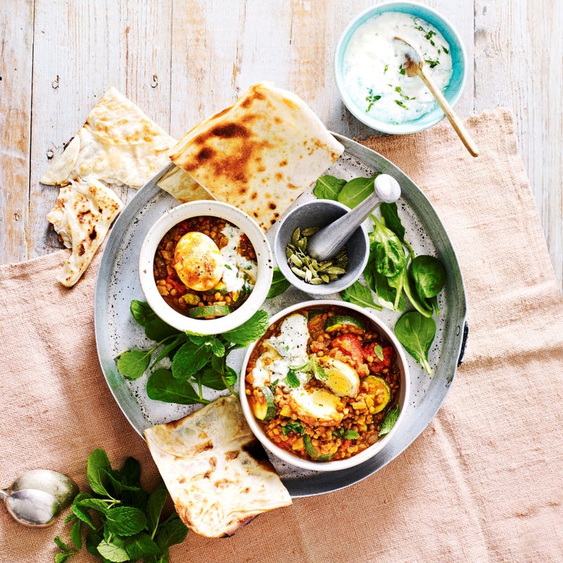 Photo de/du Curry de lentilles et oeufs par WW